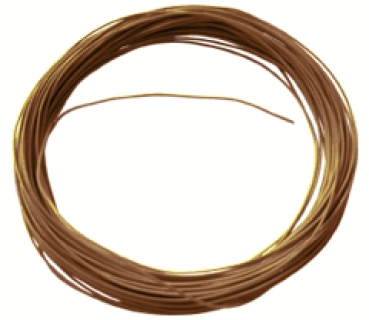 Wire 0.6mm brown 10m