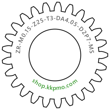 Zahnrad M0.15 / 25 Z AD 4.05mmBohrung (D) mm 2.00 P7Breite (T) mm 3.0Messing MO58[ZR-M0.15-Z25-T3-DA4.05-D2P7-MS]PO20260630ET2