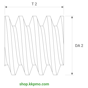Schnecke M0.15 / Ø 2.0 mm / 1-gängigLänge (T) mm 2.0Bohrung (D) mm 0.70 Presspassung PDrehrichtung rechtsPOM-C natur[SN-M0.15-d2-T2-D0.7P-PN-R]