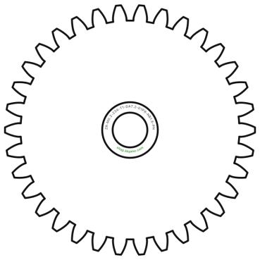 Zahnrad M0.2 / 34 Z AD 7,2mmBohrung (D) mm 1,00 Presspassung P8Breite (T) mm 1,0POM-C natur[ZR-M0.2-Z34-T1-DA7.2-D1P8-NB1.6-PN]