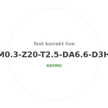 Test korrekt live