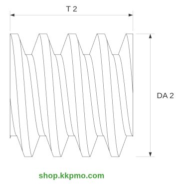 Schnecke M0.15 / Ø 2.0 mm / 1-gängigLänge (T) mm 2.0Bohrung (D) mm 0.80 Presspassung PDrehrichtung rechtsPOM-C natur[SN-M0.15-d2-T2-D0.8P-PN-R]