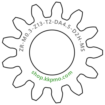 Zahnrad M0.3 / 13 Z AD 4,5mmBohrung (D) mm 2,00 Spielpassung Hausnorm HBreite (T) mm 2,0Messing MO58[ZR-M0.3-Z13-T2-DA4.5-D2H-MS]24102654159