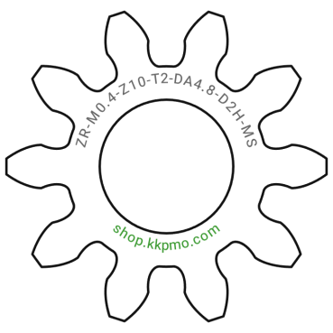 Zahnrad M0.4 / 10 Z AD 4,8mmBohrung (D) mm 2,00 Spielpassung Hausnorm HBreite (T) mm 2,0Messing MO58[ZR-M0.4-Z10-T2-DA4.8-D2H-MS]