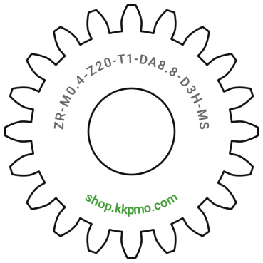 Zahnrad M0.4 / 20 Z AD 8,8mmBohrung (D) mm 3,00 Spielpassung Hausnorm HBreite (T) mm 1,0Messing MO58[ZR-M0.4-Z20-T1-DA8.8-D3H-MS]