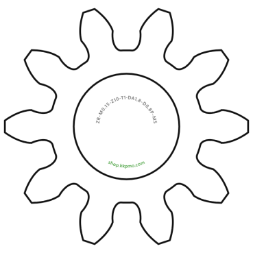 Zahnrad M0.15 / 10 Z AD 1,80mmBohrung (D) mm 0,80 PBreite (T) mm 1,0Messing MO58[ZR-M0.15-Z10-T1-DA1.8-D0.8P-MS]