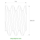 Schnecke M0.2 / Ø 2,8 mm / 1-gängigLänge (T) mm 2,0Bohrung (D) mm 1,50 Spielpassung HDrehrichtung rechtsMessing MO58[SN-M0.2-d2.8-T2-D1.5H-MS-R]