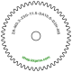Zahnrad M0.3 / 50 Z AD 15.6mmBohrung (D) mm 2.00 Spielpassung HBreite (T) mm 1.5Messing MO58[ZR-M0.3-Z50-T1.5-DA15.6-D2H-MS]