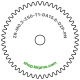 Zahnrad M0.3 / 50 Z AD 15,6mmBohrung (D) mm 2,00 Presspassung PBreite (T) mm 1,0POM-C natur[ZR-M0.3-Z50-T1-DA15.6-D2P-PN]