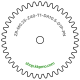 Zahnrad M0.25 / 40 Z AD 10.5mmBohrung (D) mm 1.00 Presspassung PBreite (T) mm 1.0POM-C natur[ZR-M0.25-Z40-T1-DA10.5-D1P-PN]