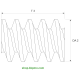 Schnecke M0.2 / Ø 2.0 mm / 1-gängigLänge (T) mm 3.0Bohrung (D) mm 0.80 Spielpassung HDrehrichtung rechtsMessing MO58[SN-M0.2-d2-T3-D0.8H-MS-R]