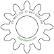 Zahnrad M0.5 / 12 Z AD 7.00mmBohrung (D) mm 3.00 P7Breite (T) mm 7.0POM-C natur[ZR-M0.5-Z12-T7-DA7-D3P7-PN]08/07/2026-2