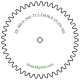 Zahnrad M0.4 / 45 Z AD 18,8mmBohrung (D) mm 1,20 Spielpassung HBreite (T) mm 1,5Messing MO58[ZR-M0.4-Z45-T1.5-DA18.8-D1.2H-MS]