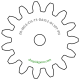Zahnrad M0.6 / 15 Z AD 10,20mmBohrung (D) mm 1,50 P7Breite (T) mm 5,0POM-C natur[ZR-M0.6-Z15-T5-DA10.2-D1.5P7-PN]