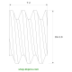 Schnecke M0.2 / Ø 2,8 mm / 1-gängigLänge (T) mm 2,0Bohrung (D) mm 1,00 Presspassung PDrehrichtung rechtsPOM-C natur[SN-M0.2-d2.8-T2-D1P-PN-R]