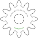 Zahnrad M0.4 / 12 Z AD 5,6mmBohrung (D) mm 1,50 Presspassung PBreite (T) mm 1,5POM-C natur[ZR-M0.4-Z12-T1.5-DA5.6-D1.5P-PN]
