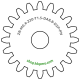 Zahnrad M0.4 / 20 Z AD 8,8mmBohrung (D) mm 2,00 Presspassung PBreite (T) mm 1,5POM-C natur[ZR-M0.4-Z20-T1.5-DA8.8-D2P-PN]