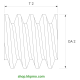 Schnecke M0.15 / Ø 2.0 mm / 1-gängigLänge (T) mm 2.0Bohrung (D) mm 0.70 Presspassung PDrehrichtung rechtsPOM-C natur[SN-M0.15-d2-T2-D0.7P-PN-R]
