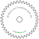 Zahnrad M0.35 / 37 Z AD 13,65mmBohrung (D) mm 2,00 P7Breite (T) mm 3,0POM-C natur[ZR-M0.35-Z37-T3-DA13.65-D2P7-PN]