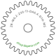 Zahnrad M0.2 / 30 Z AD 6,4mmBohrung (D) mm 1,00 Spielpassung HBreite (T) mm 1,0Messing MO58[ZR-M0.2-Z30-T1-DA6.4-D1H-MS]Schneckenrad V 10 C
