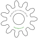 Zahnrad M0.25 / 11 Z AD 3.3mmBohrung (D) mm 1.00 Presspassung PBreite (T) mm 1.0POM-C natur[ZR-M0.25-Z11-T1-DA3.25-D1P-PN]