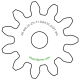 Zahnrad M0.35 / 11 Z AD 4.55mmBohrung (D) mm 1.00 P7Breite (T) mm 1.0POM-C natur[ZR-M0.35-Z11-T1-DA4.55-D1P7-PN]