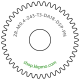 Zahnrad M0.4 / 43 Z AD 18.0mmBohrung (D) mm 5.00 Presspassung PBreite (T) mm 3.0POM-C natur[ZR-M0.4-Z43-T3-DA18-D5P-PN]