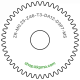 Zahnrad M0.25 / 46 Z AD 12,00mmBohrung (D) mm 3,00 P7Breite (T) mm 3,0Messing MO58[ZR-M0.25-Z46-T3-DA12-D3P7-MS]Ersatzzahnrad