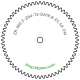 Zahnrad M0.3 / 64 Z AD 19,8mmBohrung (D) mm 1,50 Presspassung PBreite (T) mm 2,0POM-C natur[ZR-M0.3-Z64-T2-DA19.8-D1.5P-PN]