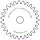 Zahnrad M0.4 / 27 Z AD 11.6mmBohrung (D) mm 2.00 Spielpassung HBreite (T) mm 1.5Messing MO58[ZR-M0.4-Z27-T1.5-DA11.6-D2H-MS]