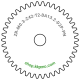 Zahnrad M0.3 / 42 Z AD 13,2mmBohrung (D) mm 2,00 Presspassung PBreite (T) mm 2,0POM-C natur[ZR-M0.3-Z42-T2-DA13.2-D2P-PN]Kasettdeck