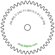 Zahnrad M0.3 / 42 Z AD 13,2mmBohrung (D) mm 1,50 Presspassung PBreite (T) mm 1,0POM-C natur[ZR-M0.3-Z42-T1-DA13.2-D1.5P-PN]