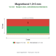 Magnetband 1,0×3 mm, Südpol oben, selbstklebend (Standard)Länge 100 cm[MB-1x3-SO-L100]