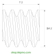 Schnecke M0.15 / Ø 2.0 mm / 1-gängigLänge (T) mm 2.0Bohrung (D) mm 1.00 Presspassung PDrehrichtung rechtsPOM-C natur[SN-M0.15-d2-T2-D1P-PN-R]