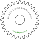 Zahnrad M0.2 / 28 Z AD 6,0mmBohrung (D) mm 1,50 Presspassung P8Breite (T) mm 1,5Messing MO58[ZR-M0.2-Z28-T1.5-DA6-D1.5P8-MS]