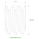 Schnecke M0.2 / Ø 2,8 mm / 1-gängigLänge (T) mm 2,0Bohrung (D) mm 0,70 Presspassung PDrehrichtung rechtsPOM-C natur[SN-M0.2-d2.8-T2-D0.7P-PN-R]