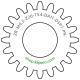 Zahnrad M0.5 / 20 Z AD 11,00mmBohrung (D) mm 5,00 P7Breite (T) mm 3,4POM-C natur[ZR-M0.5-Z20-T3.4-DA11-D5P7-PN]