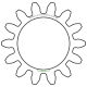Zahnrad M0.4 / 14 Z AD 6.4mmBohrung (D) mm 4.00 Spielpassung HBreite (T) mm 2.5Messing MO58[ZR-M0.4-Z14-T2.5-DA6.4-D4H-MS]Upgrade pinion gear ftx ranger 1/16
