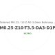 Zahnrad M0.25 / 10 Z AD 3.0mmBohrung (D) mm 1.00 Presspassung PBreite (T) mm 3.5POM-C natur[ZR-M0.25-Z10-T3.5-DA3-D1P-PN]