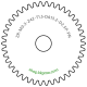 Zahnrad M0.3 / 42 Z AD 13,2mmBohrung (D) mm 2,50 Presspassung PBreite (T) mm 1,5POM-C natur[ZR-M0.3-Z42-T1.5-DA13.2-D2.5P-PN]