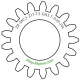 Zahnrad M0.3 / 17 Z AD 5,7mmBohrung (D) mm 3,00 Presspassung PBreite (T) mm 3,0POM-C natur[ZR-M0.3-Z17-T3-DA5.7-D3P-PN]