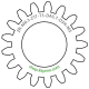 Zahnrad M0.3 / 17 Z AD 5,7mmBohrung (D) mm 3,00 Spielpassung HBreite (T) mm 3,0Messing MO58[ZR-M0.3-Z17-T3-DA5.7-D3H-MS]