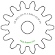 Zahnrad M0.4 / 14 Z AD 6,4mmBohrung (D) mm 1,50 Presspassung PBreite (T) mm 1,5POM-C schwarz[ZR-M0.4-Z14-T1.5-DA6.4-D1.5P-PB]