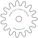 Zahnrad M0.3 / 15 Z AD 5.1mmBohrung (D) mm 0.80 Presspassung PBreite (T) mm 1.0POM-C natur[ZR-M0.3-Z15-T1-DA5.1-D0.8P-PN]