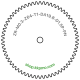 Zahnrad M0.3 / 64 Z AD 19.8mmBohrung (D) mm 1.50 Presspassung PBreite (T) mm 1.0POM-C natur[ZR-M0.3-Z64-T1-DA19.8-D1.5P-PN]