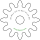 Zahnrad M0.5 / 12 Z AD 7.0mmBohrung (D) mm 1.50 Spielpassung HBreite (T) mm 3.0Messing MO58[ZR-M0.5-Z12-T3-DA7-D1.5H-MS]pinion gear