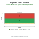 Magnetband 1.0×3 mm, Südpol oben, selbstklebend (Standard)Länge 100 cm[MB-1x3-SO-L100]