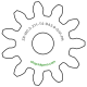 Zahnrad M0.3 / 11 Z AD 3,9mmBohrung (D) mm 1,00 Presspassung PBreite (T) mm 4,0POM-C natur[ZR-M0.3-Z11-T4-DA3.9-D1P-PN]