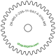 Zahnrad M0.2 / 35 Z AD 7,4mmBohrung (D) mm 1,00 Spielpassung HBreite (T) mm 1,0Messing MO58[ZR-M0.2-Z35-T1-DA7.4-D1H-MS]