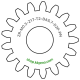Zahnrad M0.3 / 17 Z AD 5,7mmBohrung (D) mm 2,00 Presspassung PBreite (T) mm 2,0POM-C natur[ZR-M0.3-Z17-T2-DA5.7-D2P-PN]623